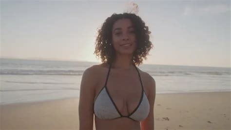 Beautiful Woman In A Bikini Standing And Stock Video Pond