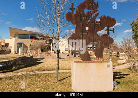 Sculpture garden at Albuquerque Museum of Art History New Mexico shows ...