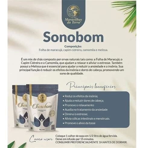 Super Chá Maravilhas Da Terra Sonobom Mdtea 120gr MercadoLivre