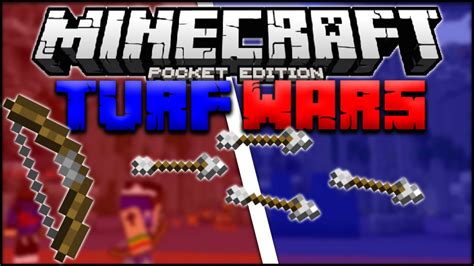 Minecraft PE Turf Wars Server MCPE Multiplayer Minigame Pocket