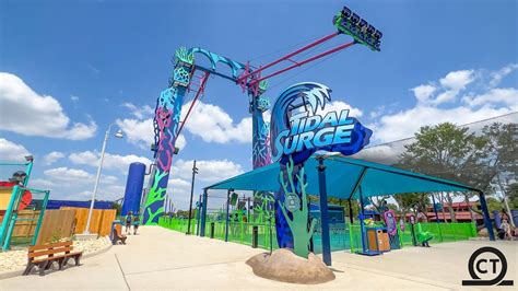 4k Tidal Surge Sea World San Antonio Ride Off Ride 2022 Youtube