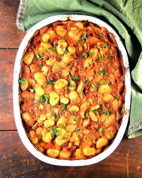 Greek Style Baked Lima Beans Holy Cow Vegan Recipes