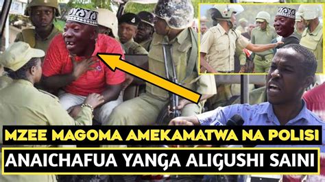 Tazama Mzee Magoma Wa Yanga Akikamatwa Na Polisi Muda Huuanaichafua