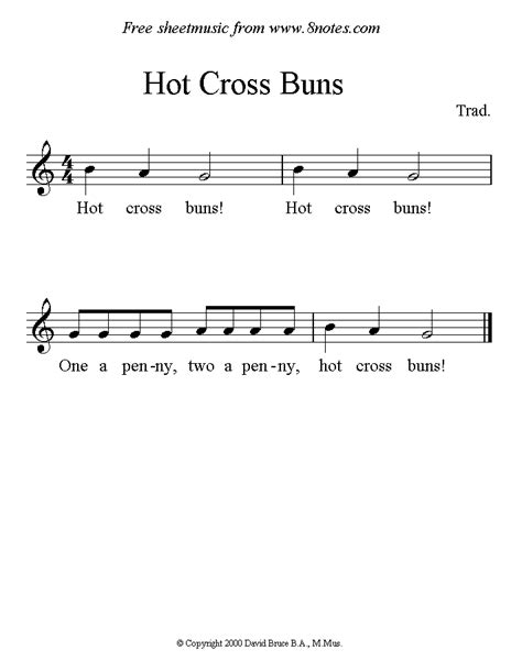 Hot Cross Buns Delicious Music