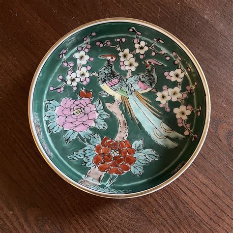 Vintage Japanese Gold Imari Porcelain Handpainted Shallow Etsy