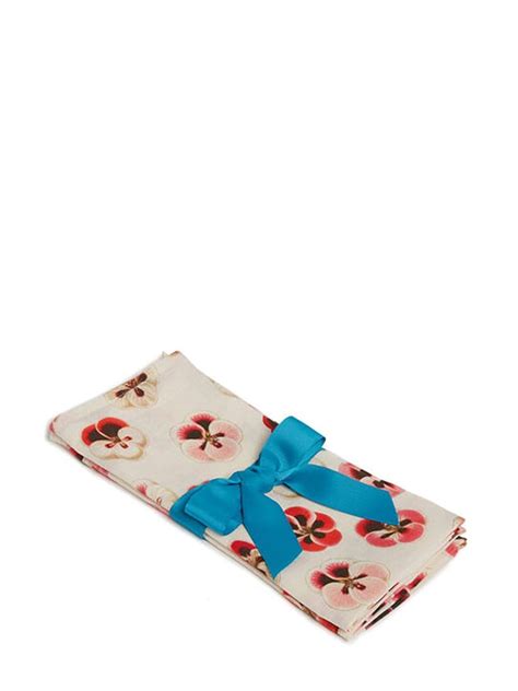 La DoubleJ Servietten Mit Mikro Schlangen Print 2er Set Nude FARFETCH DE