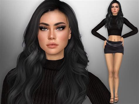 Divaka45 S Aileen Landrum In 2024 Sims Hair Sims 4 Black Hair Sims