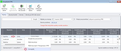 KIP Generowanie informacji o wpłatach PPK dla instytucji finansowej