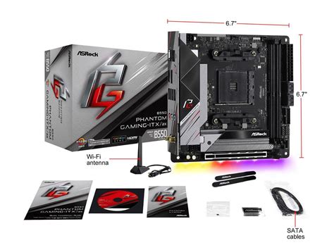 ASRock B550 Phantom Gaming ITX AMD Motherboard - Newegg.com