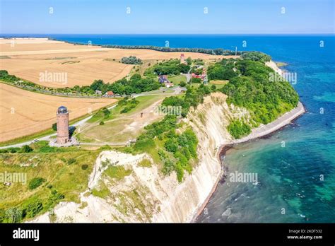 Cape Arkona, Germany - July 20, 2022: Aerial View Of Cape Arkona On The ...