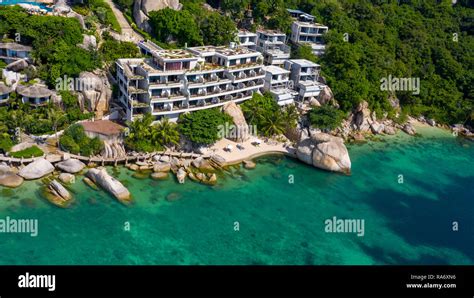 Jamahkiri Resort Spa Shark Bay Koh Tao Island Thailand Stock Photo