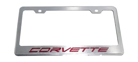 2020 2024 C8 Corvette License Plate Frame Corvette Style