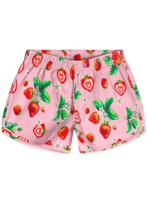 Short Antiviral Infantil Feminino Marisol Rosa Clube Marisol