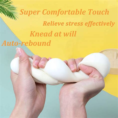 Holgosiu Dumpling Squishy Stress Ball Fidget Toy Dough Ball Squishy Bun