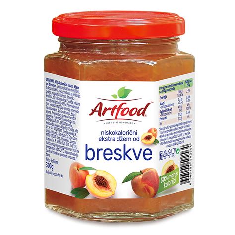 Niskokalorični džem od breskve Artfood 1111111112060 Naturehub