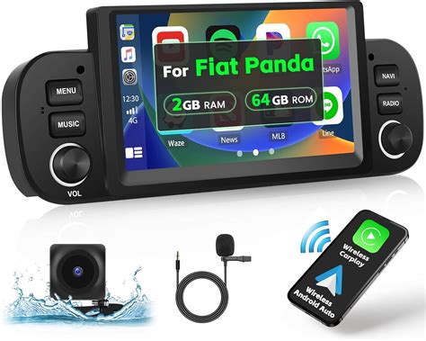 Hikity Autoradio Per Fiat Panda Android Radio Wireless