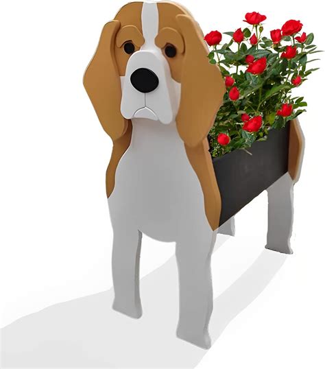 Dog Planter Plant Potscute Pvc Herb Garden Dog Flower