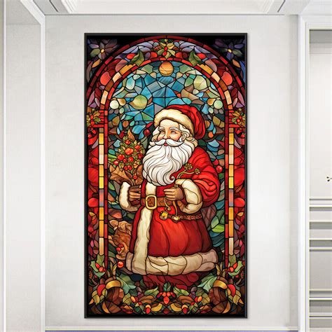 A 5D DIY Full Round Drill Diamond Painting Santa Kit Home Decor Art