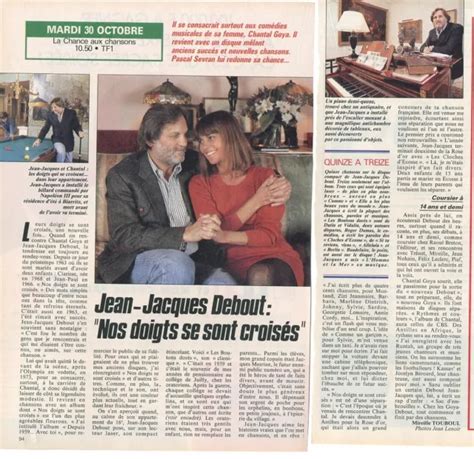 Coupure De Presse Clipping Jean Jacques Debout Page Eur