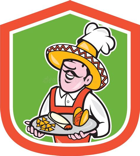 Mexican Chef Stock Vector Illustration Of Taco Illustrator