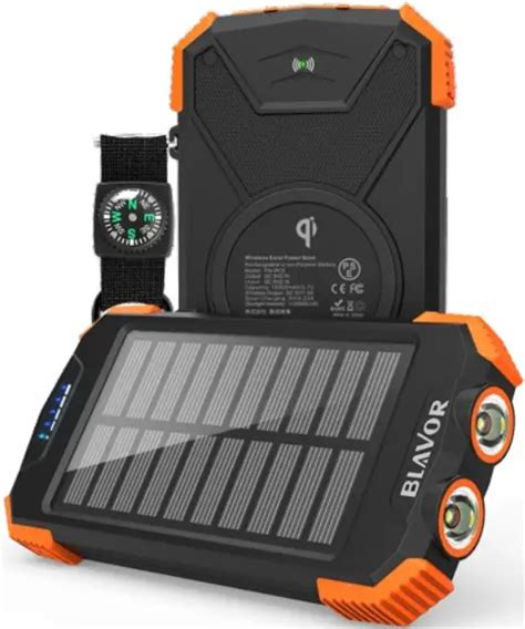 BLAVOR PN W05 Wireless Solar Power Bank User Manual