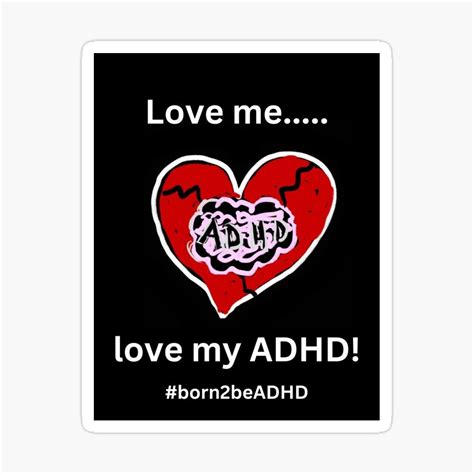 Love My Adhd Sticker Adhd And Me