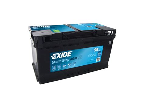 EXIDE START-STOP AGM 95Ah EK950 - spbaterie.cz