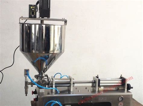 Chilly Sauce Filling Machine With Mixer Hopper Fill Package Machinery