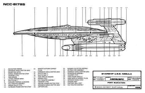 Star Trek Blueprints: Nebula Class Starship: U.S.S. Nebula NCC-61795