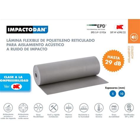 IMPACTODAN 5 Mm ROLLO 2x50 PRECIO METRO CUADRADO