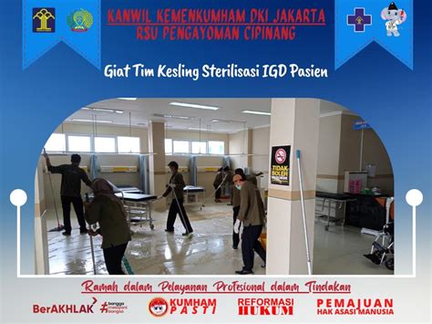 Giat Tim Kesling Sterilisasi Igd Pasien Rumah Sakit Umum Pengayoman