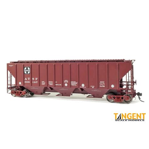 Tangent Ho Ps High Side Covered Hopper Santa Fe As Delivered