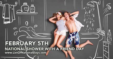 National Shower With A Friend Day