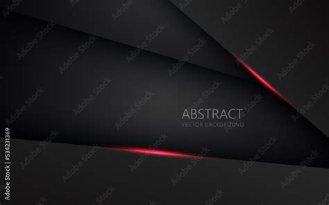 Abstract Light Red Black Space Frame Layout Design Tech Triangle