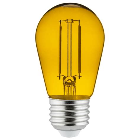 SUNLITE 2w LED Filament Transparent Yellow Light Bulb - Walmart.com