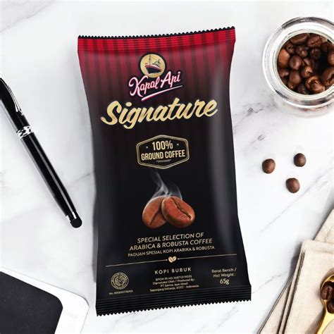 Jual Kopi Kapal Api Signature 65gr Bubuk Ground Coffee Arabica Robusta