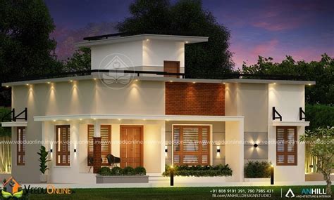 Square Feet Single Floor Contemporary Home Design