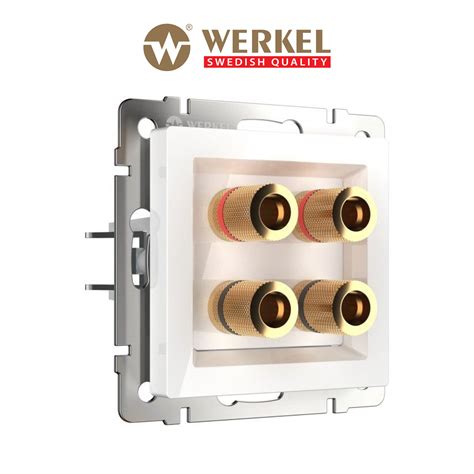 Розетка аудио встраиваемая Werkel a051140 цвет белый ️ купить по цене ...