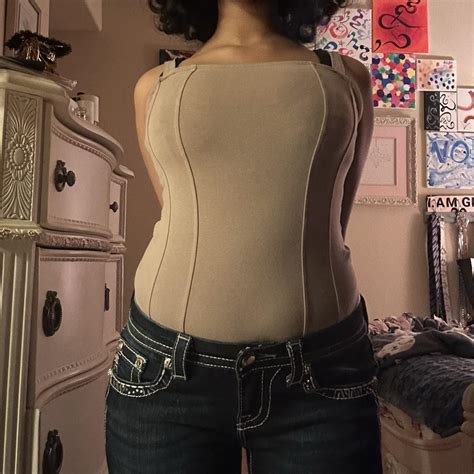 H M Nude Bodysuit Size S Color Nude Tan Pls Feel Depop