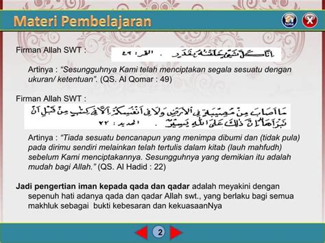 Materi Iman Kepada Qada Dan Qadar Ppt