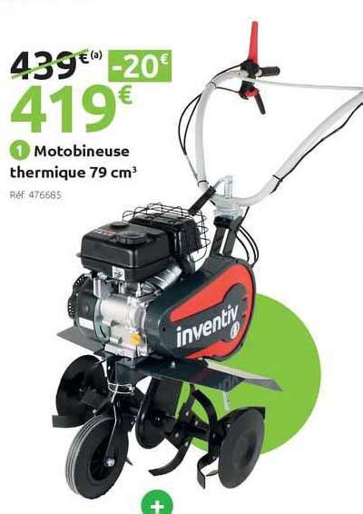 Promo Motobineuse Thermique Cm Inventiv Chez Mr Bricolage