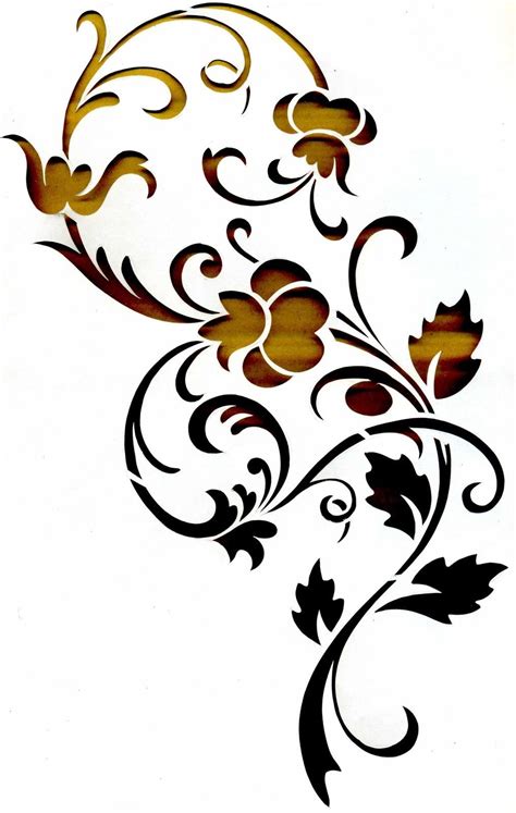 Wandschablonen Schablone Wandtattoo Ornament Stencil Painting