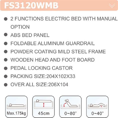 Electric Hospital Bed NSL3120WMB Noorani Surgical Pvt Ltd