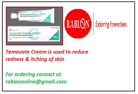 Generic Temovate cream is used to reduce itching, redness & swelling of skin conditions. It is a ...