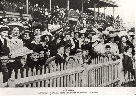 North Fitzroy:c.1900. Fitzroy versus South Melbourne, Brunswick Street ...