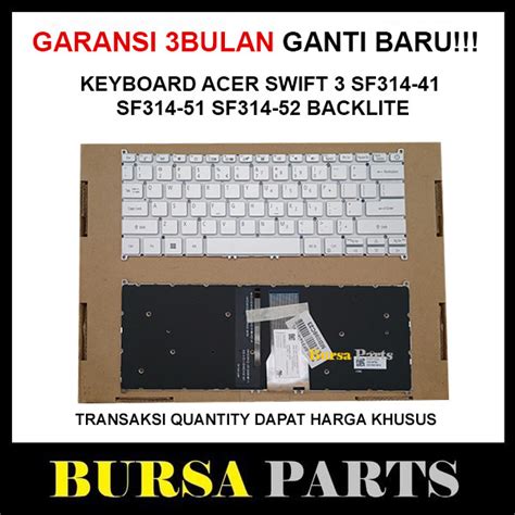 Jual Keyboard Acer Swift Sf Sf Sf Silver Backlight