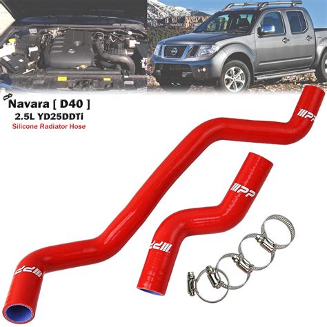 Silicone Radiator Hose Kit For Nissan Navara D40 YD25 2005 2014 2 5L