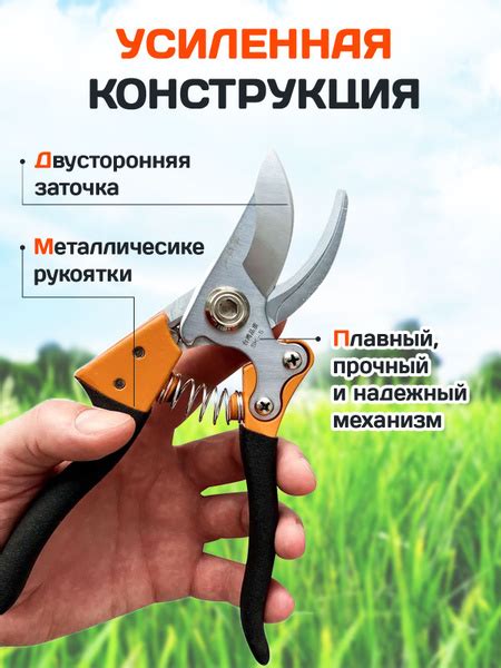 Секатор ГОРЛАНОВ садовый профессиональный, для обрезки ветвей до 23 мм ...