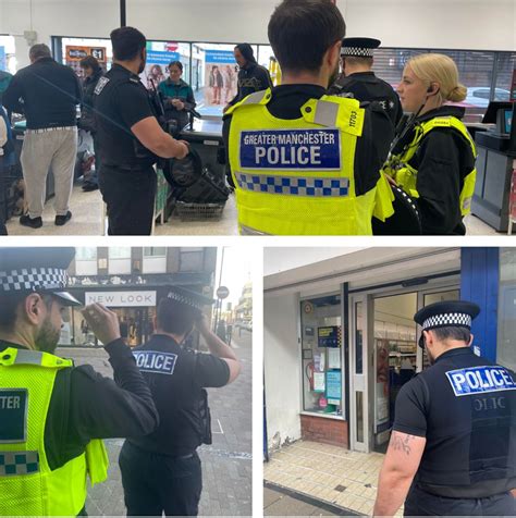 Officers In Leigh Send Message To Businesses In Town Were With You Greater Manchester Police