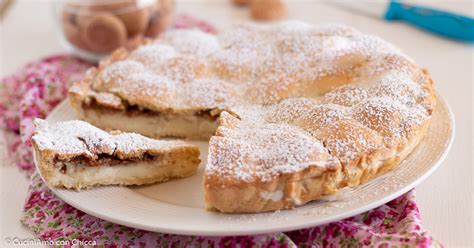 Crostata Con Crema E Amaretti Buonissima Cuciniamo Con Chicca